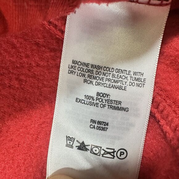 Columbia Sweatshirt Mens XL Red Zip Up Schacket Fleece‎ Outdoors - Picture 4 of 10